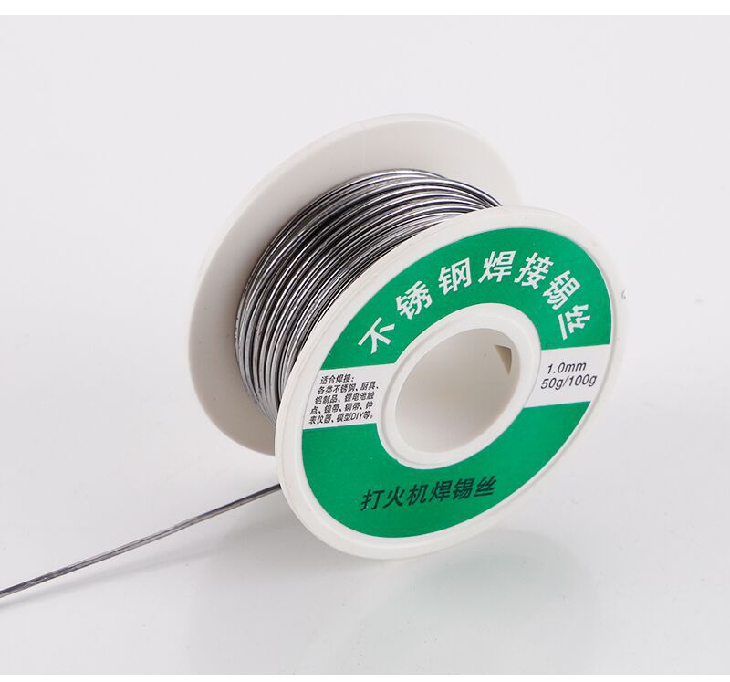 不鏽鋼焊錫絲，只需打火機就可使用，可用於不鏽鋼，鎳，鉄，銅，鋅片等！