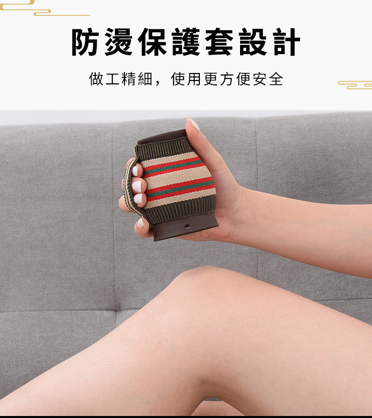 多功能熏蒸紫砂艾灸罐，艾灸/刮痧/熨燙三合一，中空儲熱，放心艾灸，適用於全身！