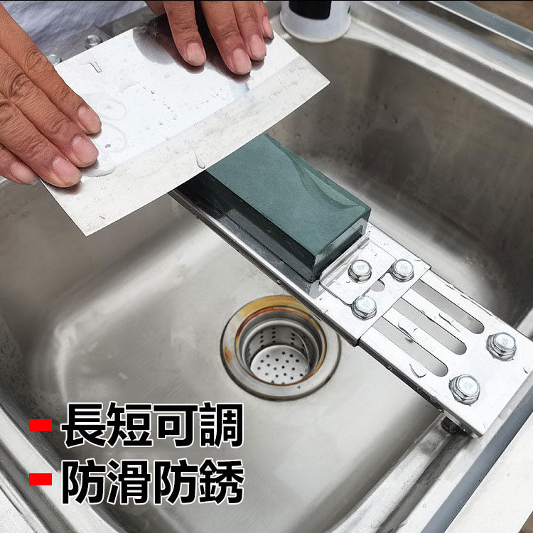 不銹鋼水槽固定磨刀架子防滑磨刀神器